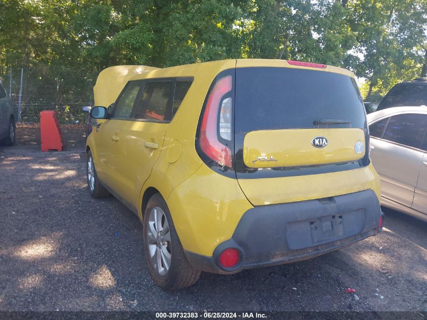 2014 Kia Soul + VIN: KNDJP3A5XE7073791 Lot: 39732383