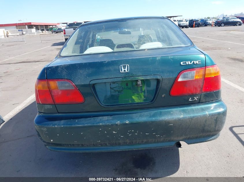 1999 Honda Civic Lx VIN: JHMEJ6670XS000667 Lot: 39732421