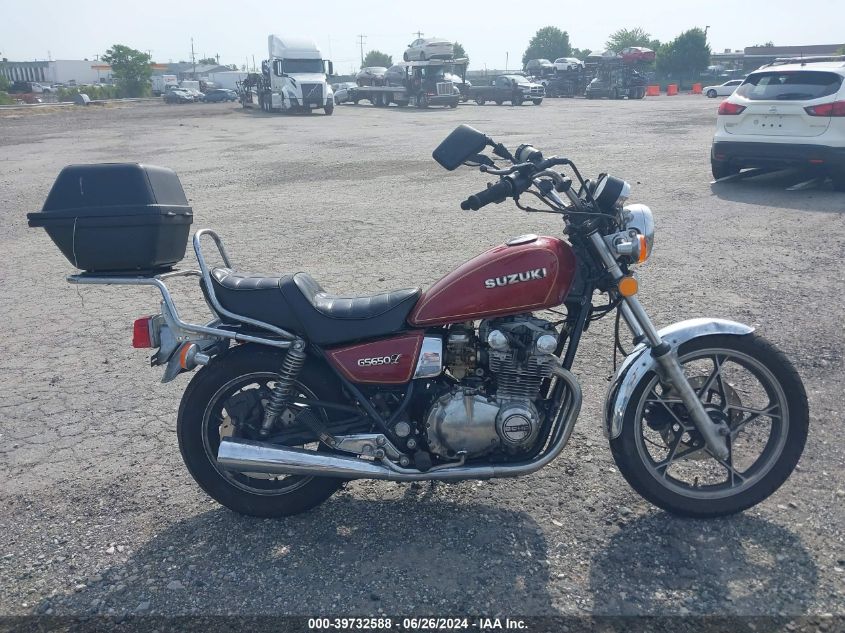 1981 Suzuki Gs650 L VIN: JS1GP71LXB2100183 Lot: 39732588