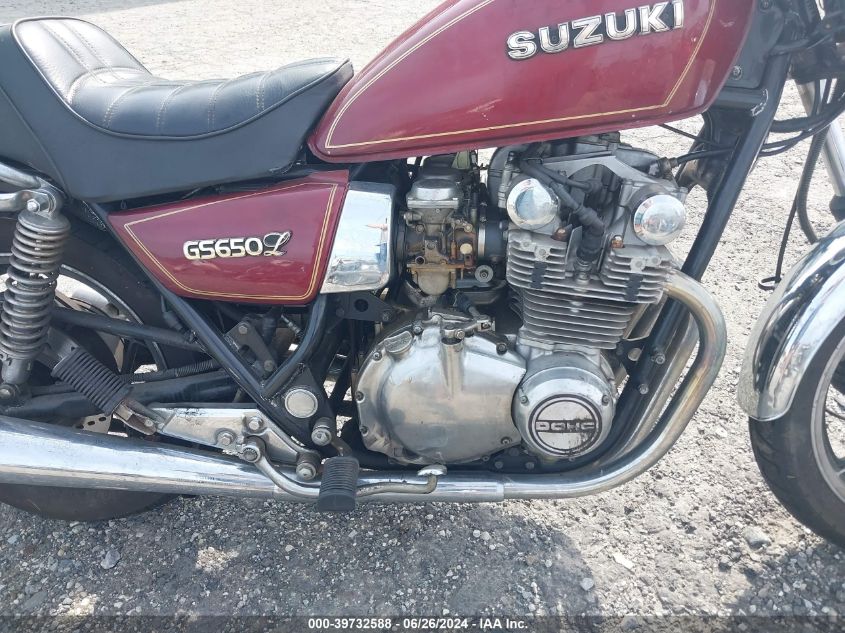 1981 Suzuki Gs650 L VIN: JS1GP71LXB2100183 Lot: 39732588