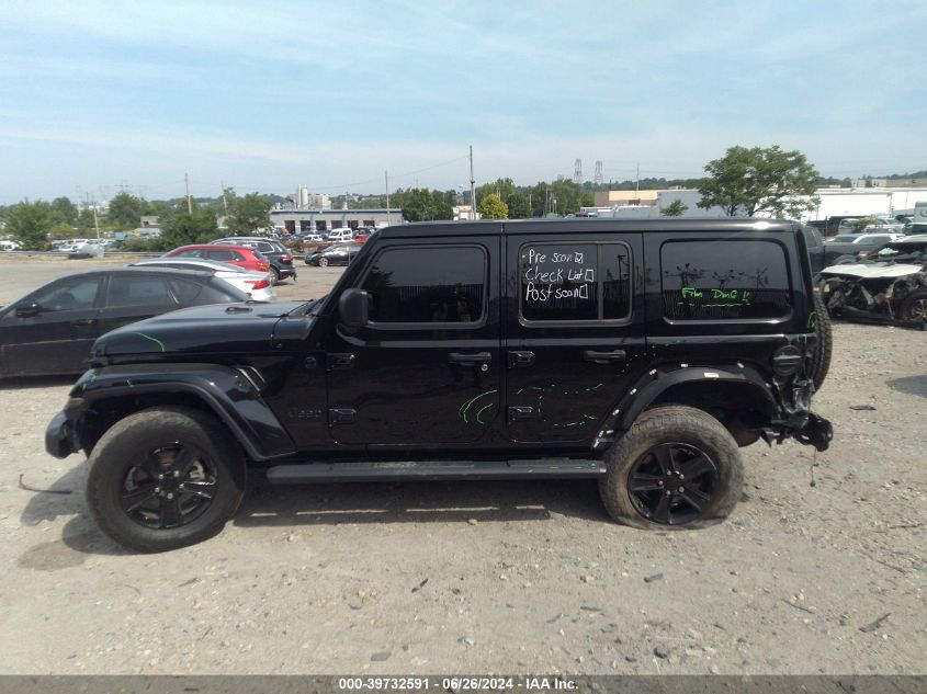 2021 Jeep Wrangler Unlimited Sahara VIN: 1C4HJXEN6MW814878 Lot: 39732591