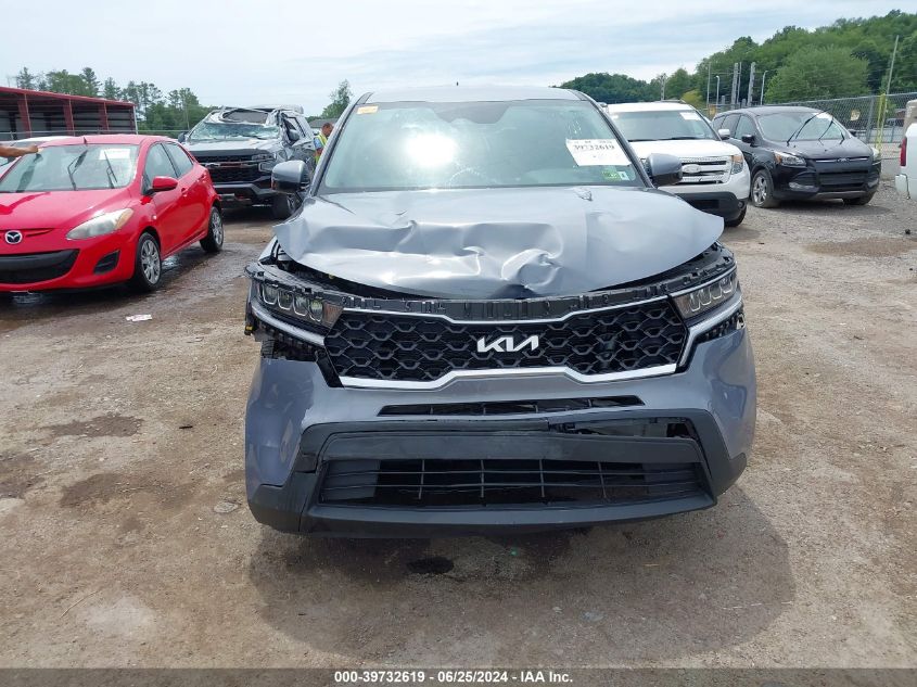 2022 Kia Sorento Lx VIN: 5XYRGDLC2NG123395 Lot: 39732619