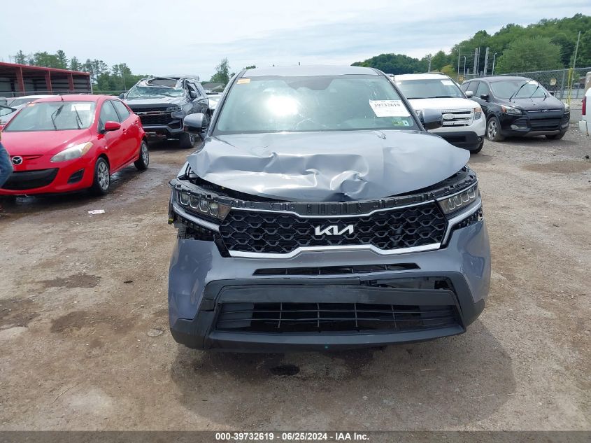 2022 Kia Sorento Lx VIN: 5XYRGDLC2NG123395 Lot: 39732619