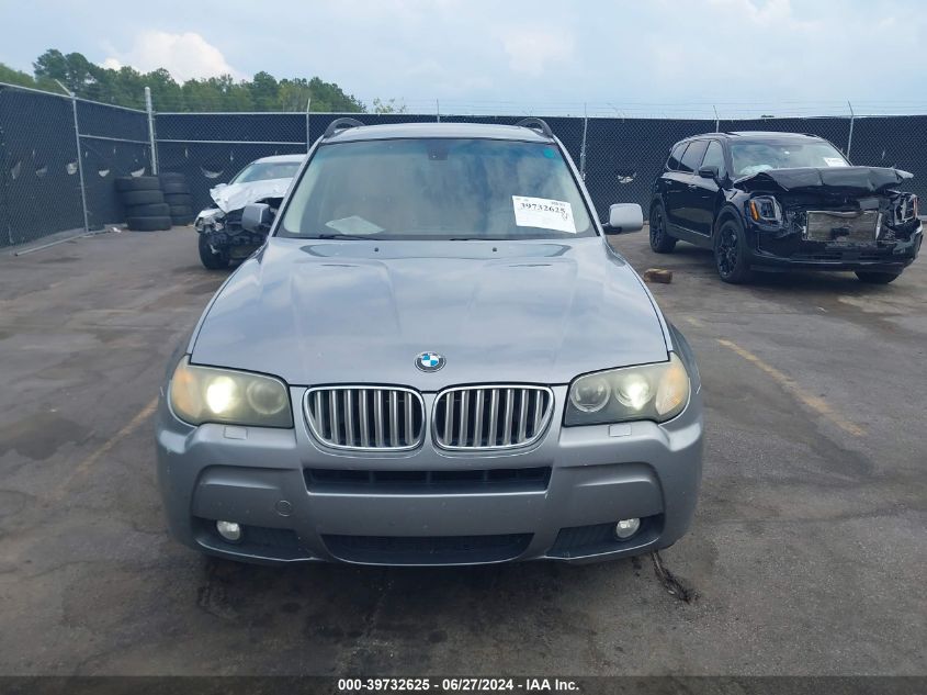 2008 BMW X3 3.0Si VIN: WBXPC93438WJ13770 Lot: 39732625