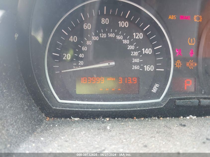 2008 BMW X3 3.0Si VIN: WBXPC93438WJ13770 Lot: 39732625