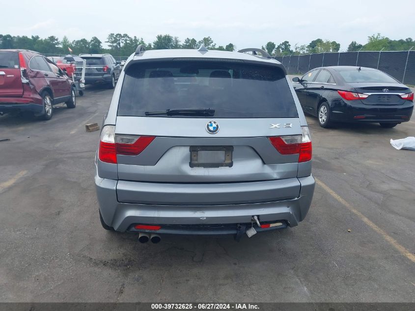 2008 BMW X3 3.0Si VIN: WBXPC93438WJ13770 Lot: 39732625