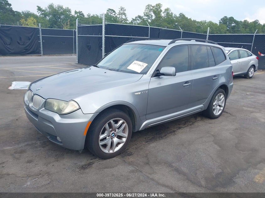 2008 BMW X3 3.0Si VIN: WBXPC93438WJ13770 Lot: 39732625