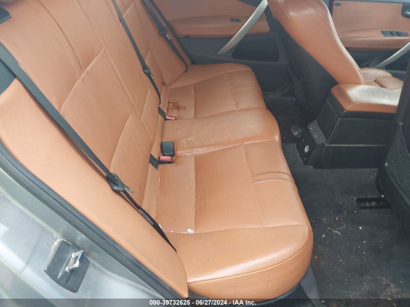 2008 BMW X3 3.0Si VIN: WBXPC93438WJ13770 Lot: 39732625