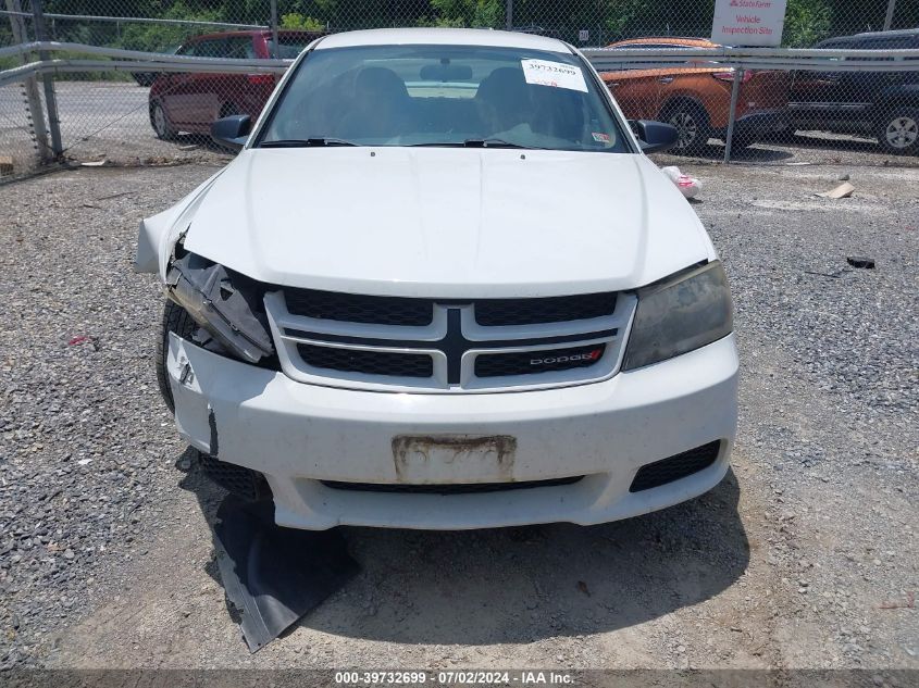 2013 Dodge Avenger Se V6 VIN: 1C3CDZAG9DN768929 Lot: 39732699