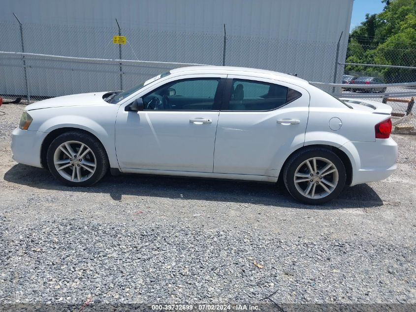 2013 Dodge Avenger Se V6 VIN: 1C3CDZAG9DN768929 Lot: 39732699