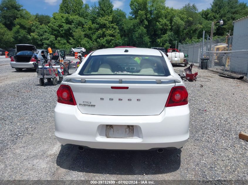 2013 Dodge Avenger Se V6 VIN: 1C3CDZAG9DN768929 Lot: 39732699