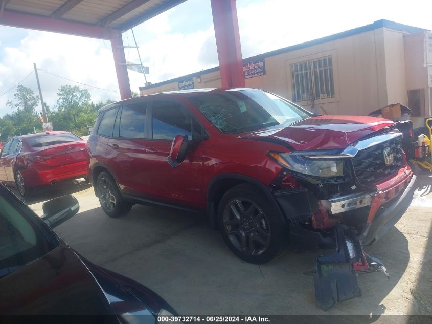 2022 Honda Passport Exl VIN: 5FNYF7H52NB006112 Lot: 39732714