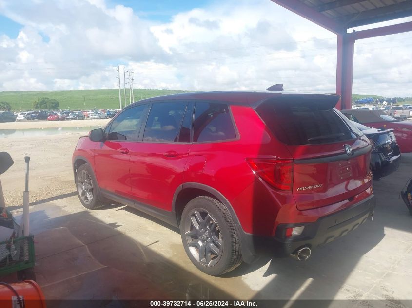 2022 Honda Passport Exl VIN: 5FNYF7H52NB006112 Lot: 39732714