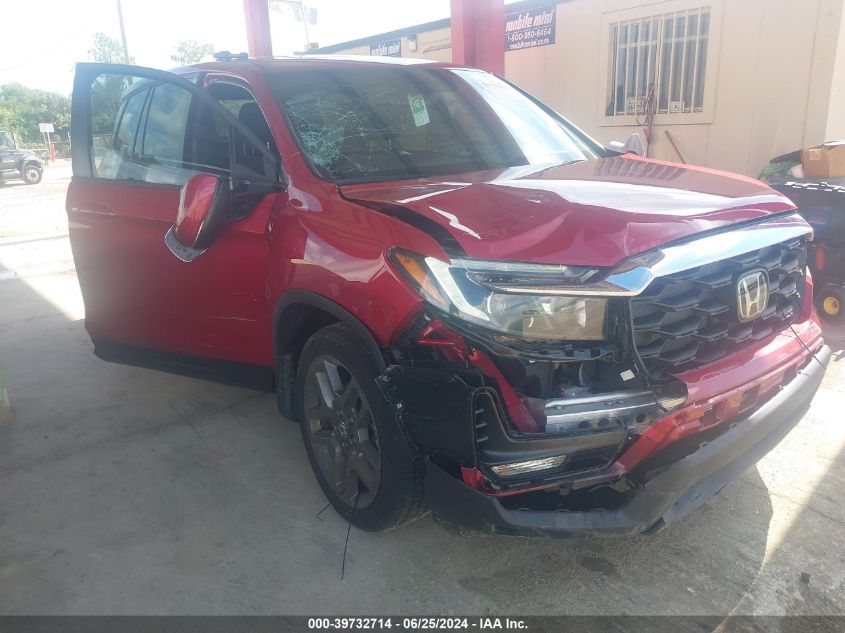 2022 Honda Passport Exl VIN: 5FNYF7H52NB006112 Lot: 39732714