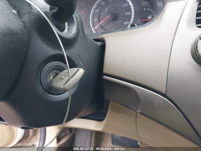 2010 Honda Accord 2.4 Lx VIN: 1HGCP2F3XAA186293 Lot: 39732722