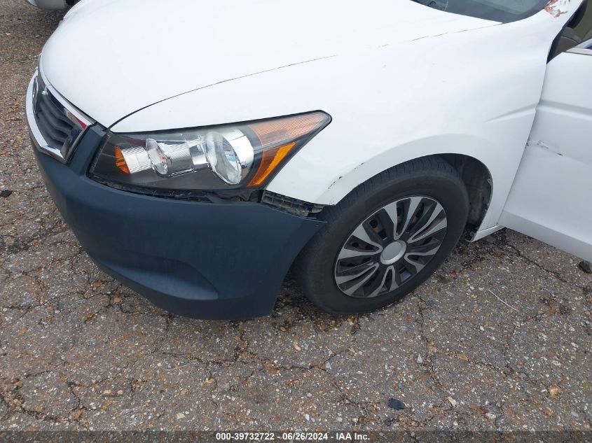 2010 Honda Accord 2.4 Lx VIN: 1HGCP2F3XAA186293 Lot: 39732722