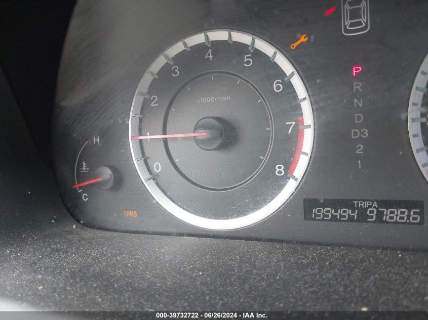 2010 Honda Accord 2.4 Lx VIN: 1HGCP2F3XAA186293 Lot: 39732722