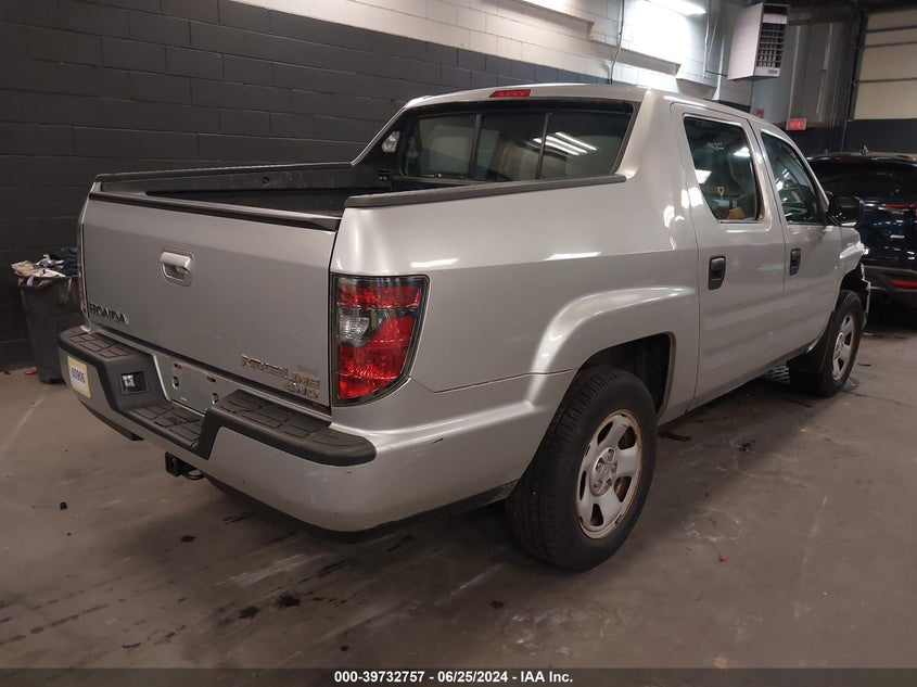 2013 HONDA RIDGELINE RT - 5FPYK1F26DB008887