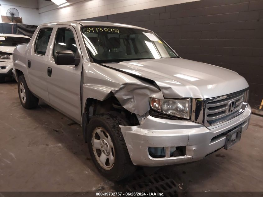 2013 HONDA RIDGELINE RT - 5FPYK1F26DB008887