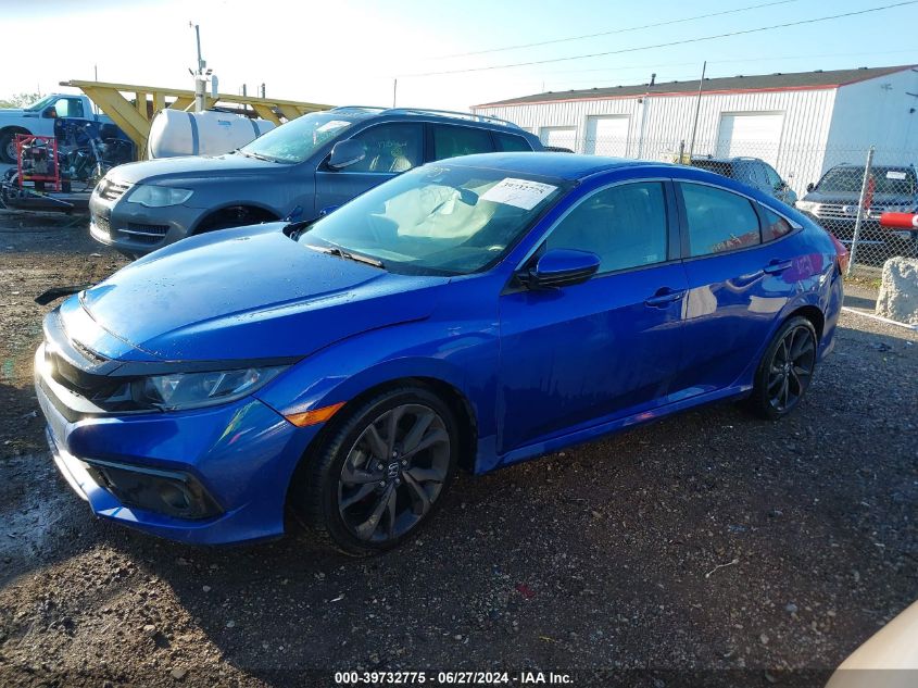 2019 Honda Civic Sport VIN: 19XFC2F82KE019153 Lot: 39732775