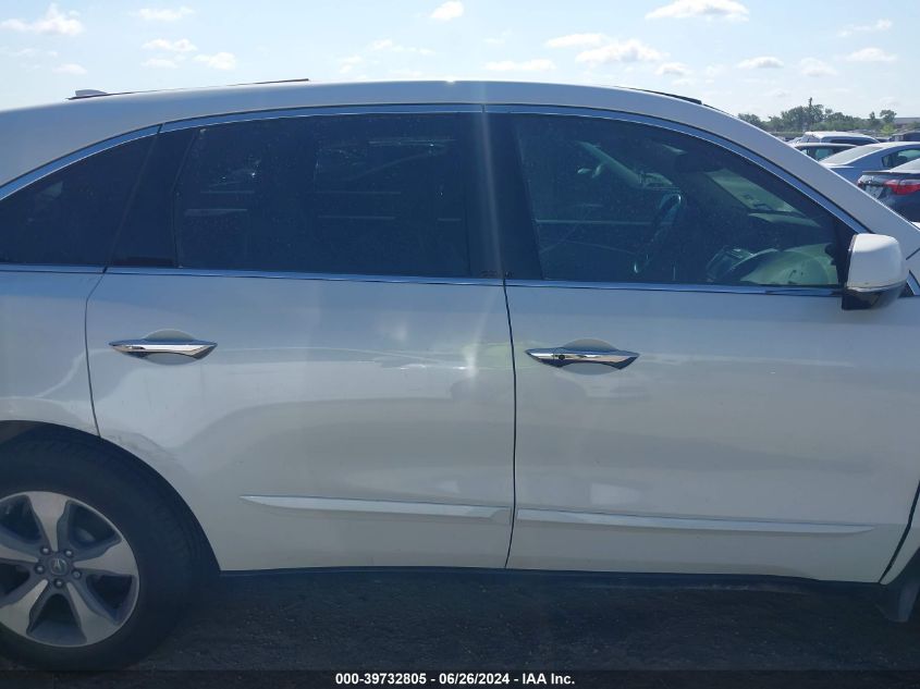 2014 Acura Mdx VIN: 5FRYD3H24EB011332 Lot: 39732805