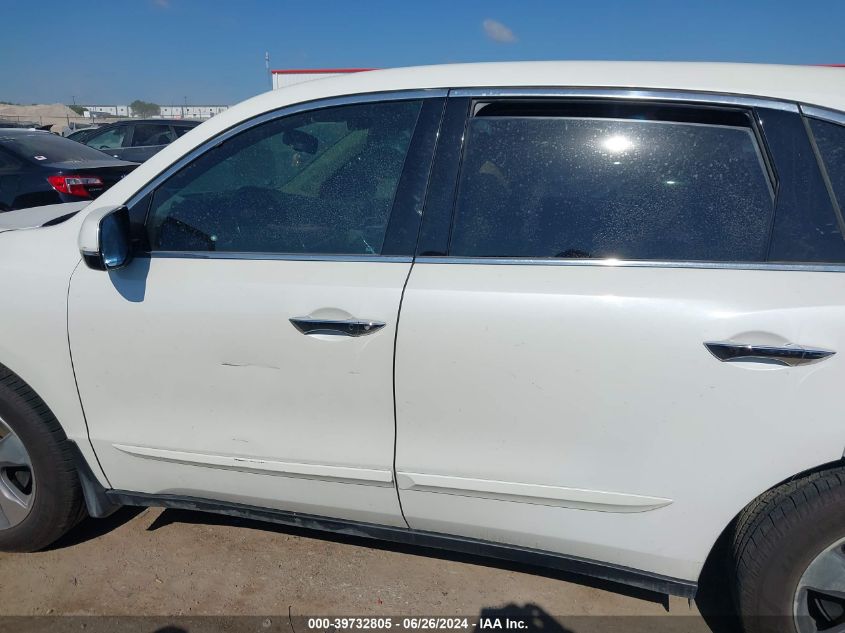 2014 Acura Mdx VIN: 5FRYD3H24EB011332 Lot: 39732805