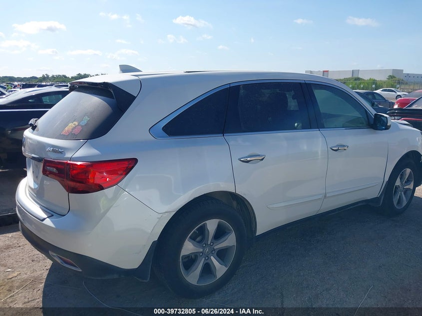 2014 Acura Mdx VIN: 5FRYD3H24EB011332 Lot: 39732805