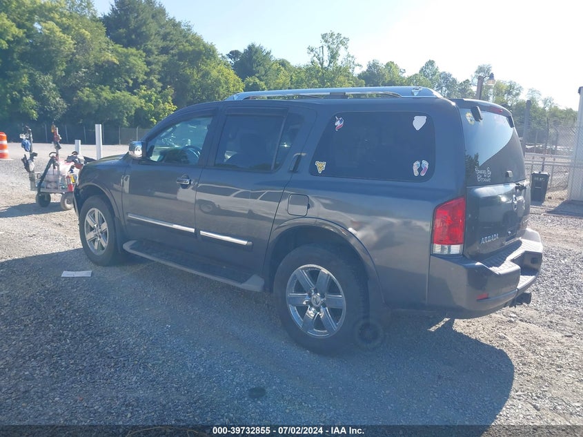 2011 Nissan Armada Platinum VIN: 5N1AA0NE2BN611302 Lot: 39732855
