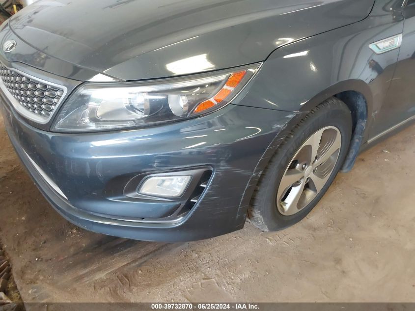 2014 Kia Optima Hybrid Lx VIN: KNAGM4AD1E5067077 Lot: 39732870