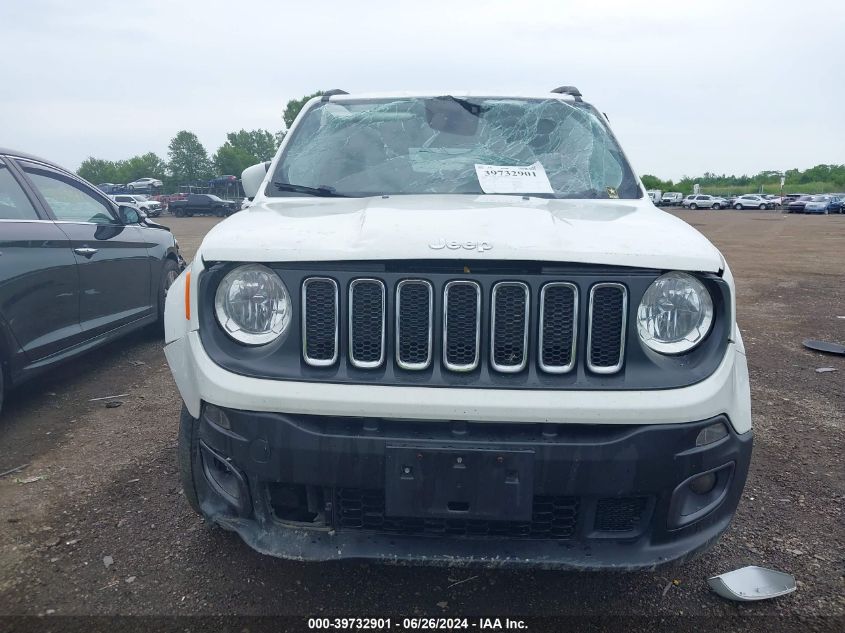 2016 Jeep Renegade Latitude VIN: ZACCJBBT3GPE37864 Lot: 39732901