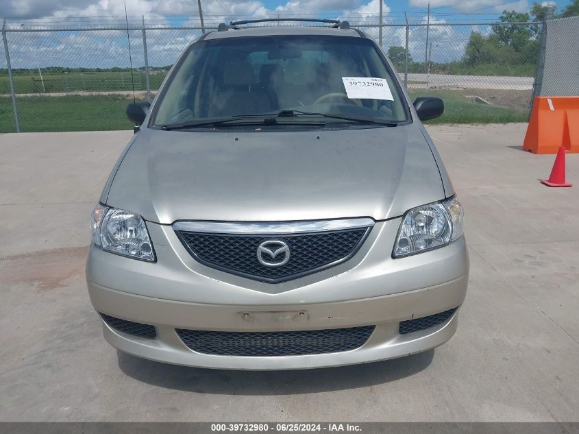 2003 Mazda Mpv Es/Lx/Lx-Sv VIN: JM3LW28A330362291 Lot: 39732980