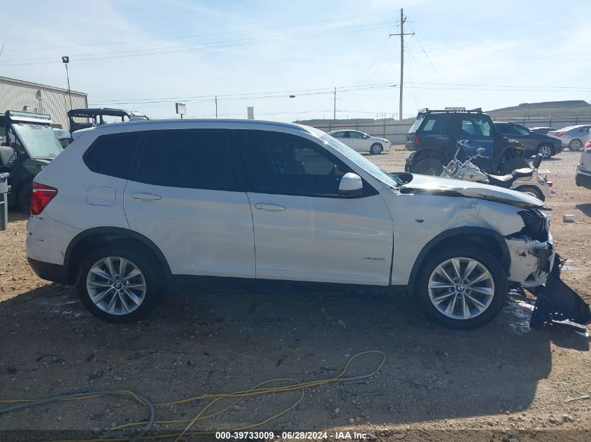 2017 BMW X3 Sdrive28I VIN: 5UXWZ7C33H0X38920 Lot: 39733009