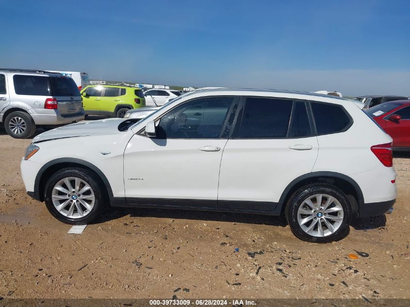 2017 BMW X3 Sdrive28I VIN: 5UXWZ7C33H0X38920 Lot: 39733009