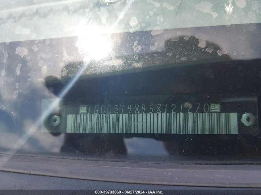 2005 Chevrolet Colorado Ls VIN: 1GCCS198958121270 Lot: 39733069