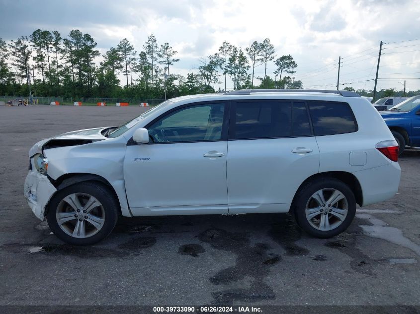 2009 Toyota Highlander Sport VIN: JTEDS43A292073844 Lot: 39733090