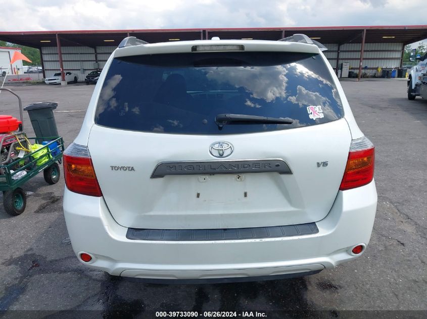 2009 Toyota Highlander Sport VIN: JTEDS43A292073844 Lot: 39733090