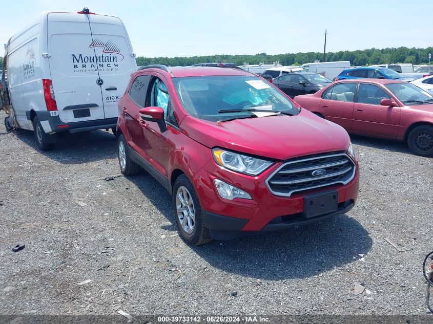 MAJ3S2GE2KC284033 2019 Ford Ecosport Se