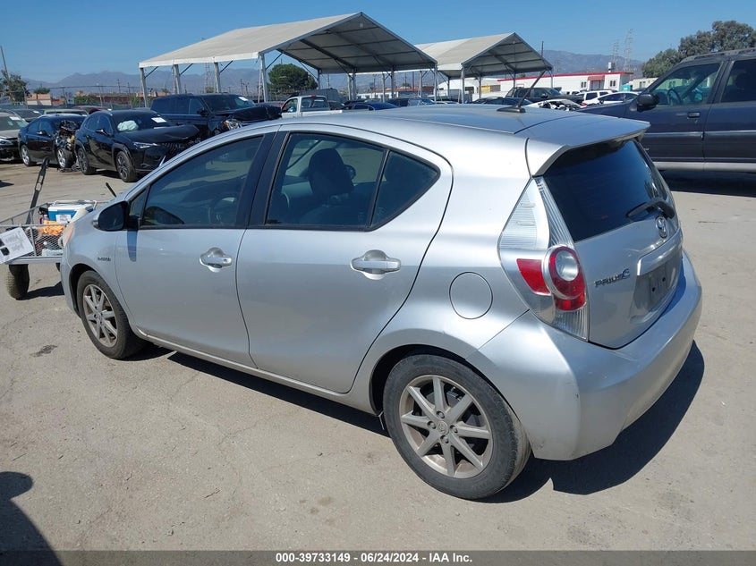 2012 Toyota Prius C Three VIN: JTDKDTB3XC1008367 Lot: 39733149