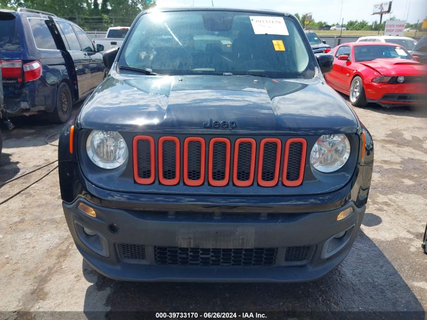 2017 Jeep Renegade Altitude Fwd VIN: ZACCJABB9HPF06656 Lot: 39733170