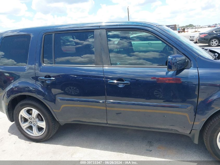 2012 Honda Pilot Ex-L VIN: 5FNYF3H5XCB019633 Lot: 39733347