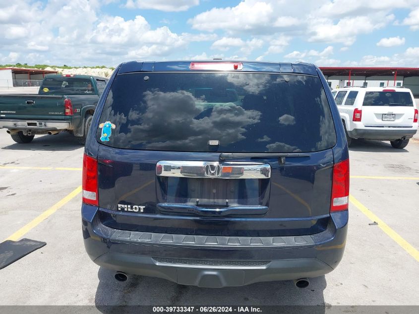 2012 Honda Pilot Ex-L VIN: 5FNYF3H5XCB019633 Lot: 39733347