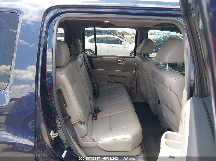 2012 Honda Pilot Ex-L VIN: 5FNYF3H5XCB019633 Lot: 39733347