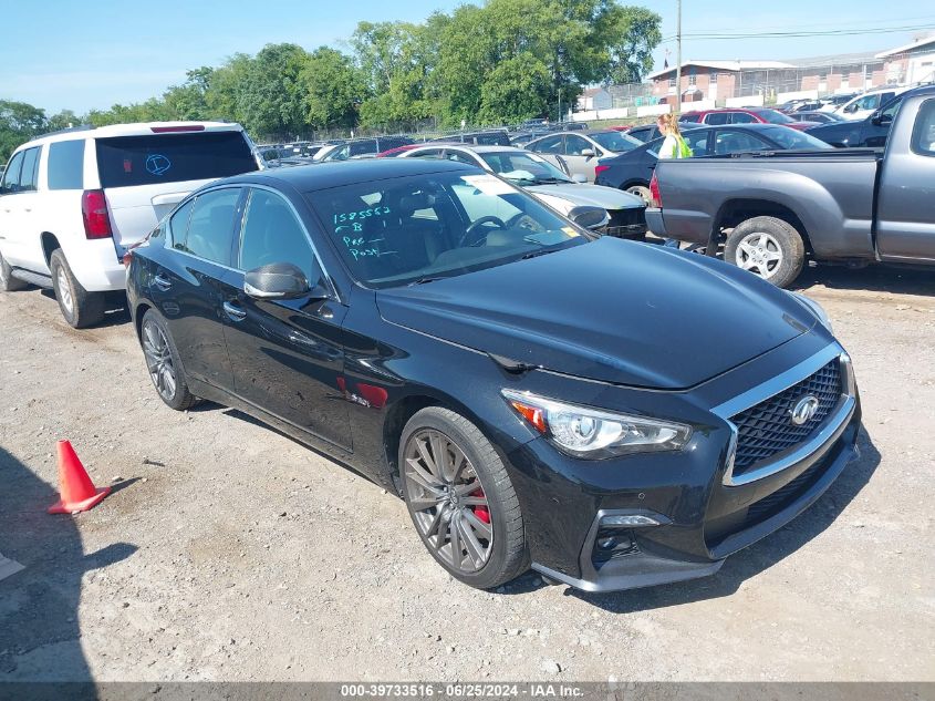 2018 Infiniti Q50 Red Sport 400 VIN: JN1FV7AR4JM48150 Lot: 39733516