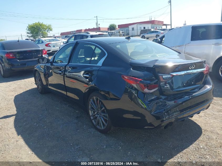 2018 Infiniti Q50 Red Sport 400 VIN: JN1FV7AR4JM48150 Lot: 39733516