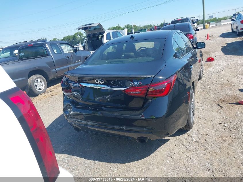 2018 Infiniti Q50 Red Sport 400 VIN: JN1FV7AR4JM48150 Lot: 39733516