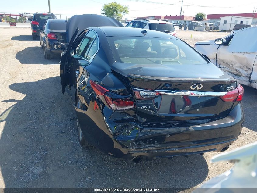 2018 Infiniti Q50 Red Sport 400 VIN: JN1FV7AR4JM48150 Lot: 39733516