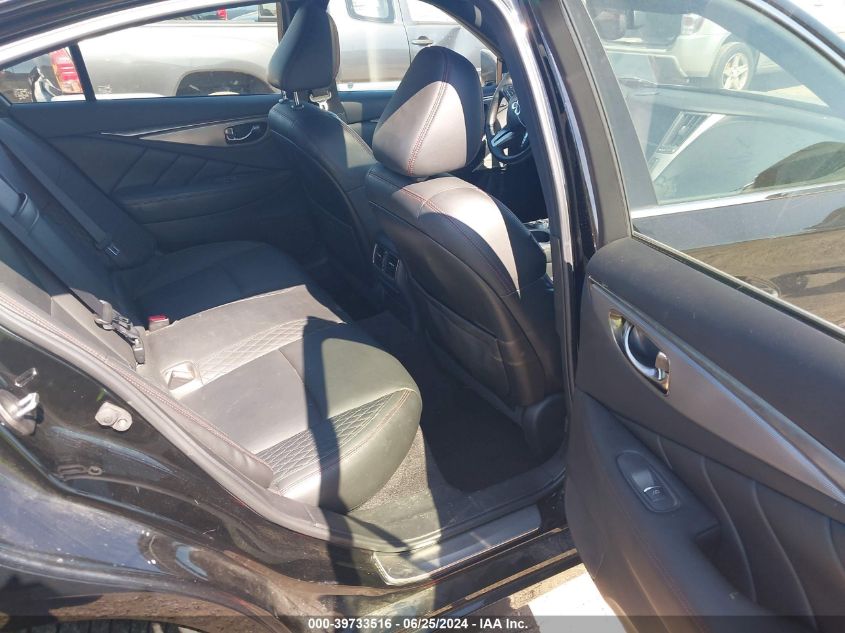 2018 Infiniti Q50 Red Sport 400 VIN: JN1FV7AR4JM48150 Lot: 39733516