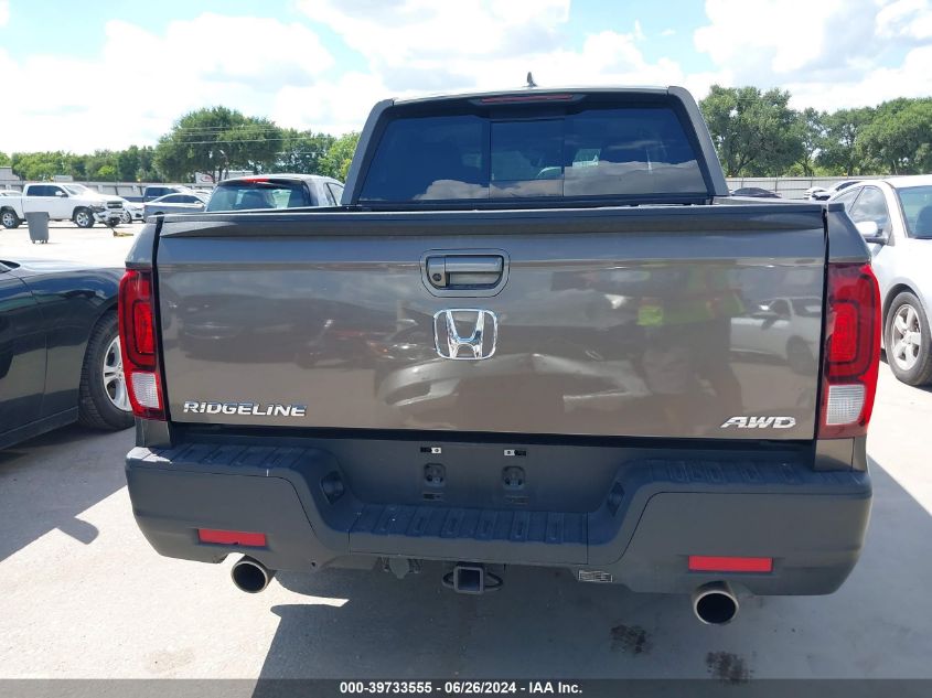 2022 Honda Ridgeline Rtl VIN: 5FPYK3F53NB024259 Lot: 39733555