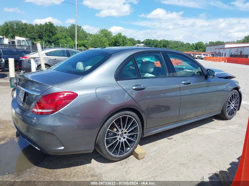 2018 Mercedes-Benz C 300 4Matic VIN: 55SWF4KB2JU259041 Lot: 39733632