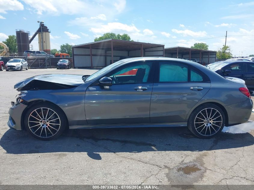 2018 Mercedes-Benz C 300 4Matic VIN: 55SWF4KB2JU259041 Lot: 39733632